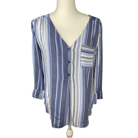 Fred David V Neckline Blouse Size Medium - Picture 1 of 6